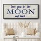 Moon and Back - Floater Framed Canvas Print