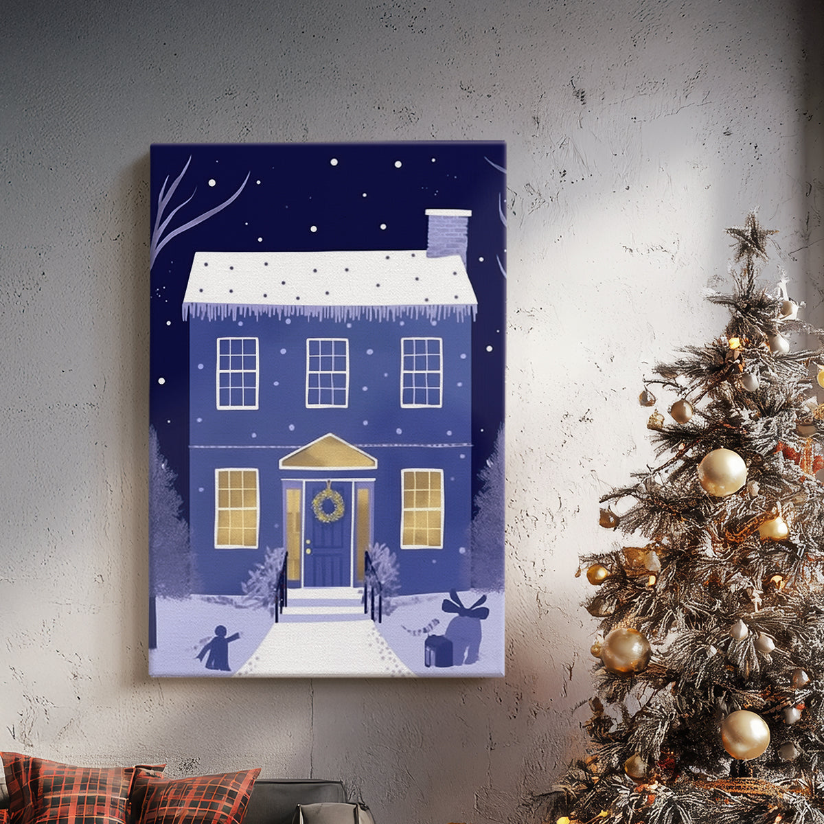 Powder Blue Serenade of Bells - Canvas Art Print