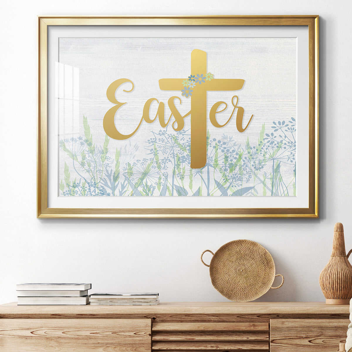 Easter Wildflowers - Modern Framed Art Print