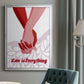 Groovy Love I - Modern Framed Canvas Print