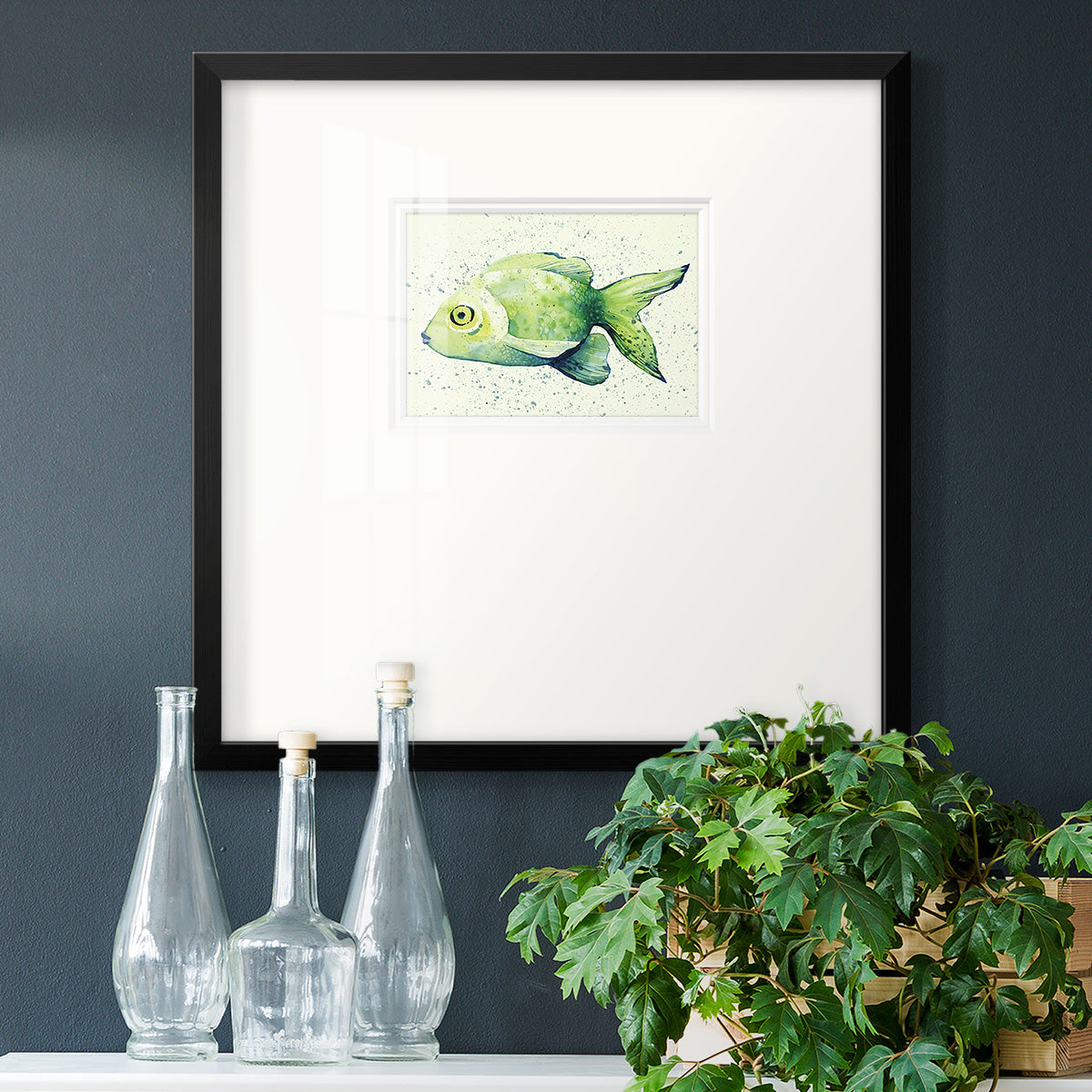 Speckled Freshwater Fish I Premium Framed Print Double Matboard