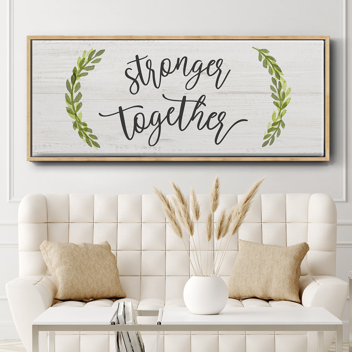 Stronger Together - Floater Framed Canvas Print