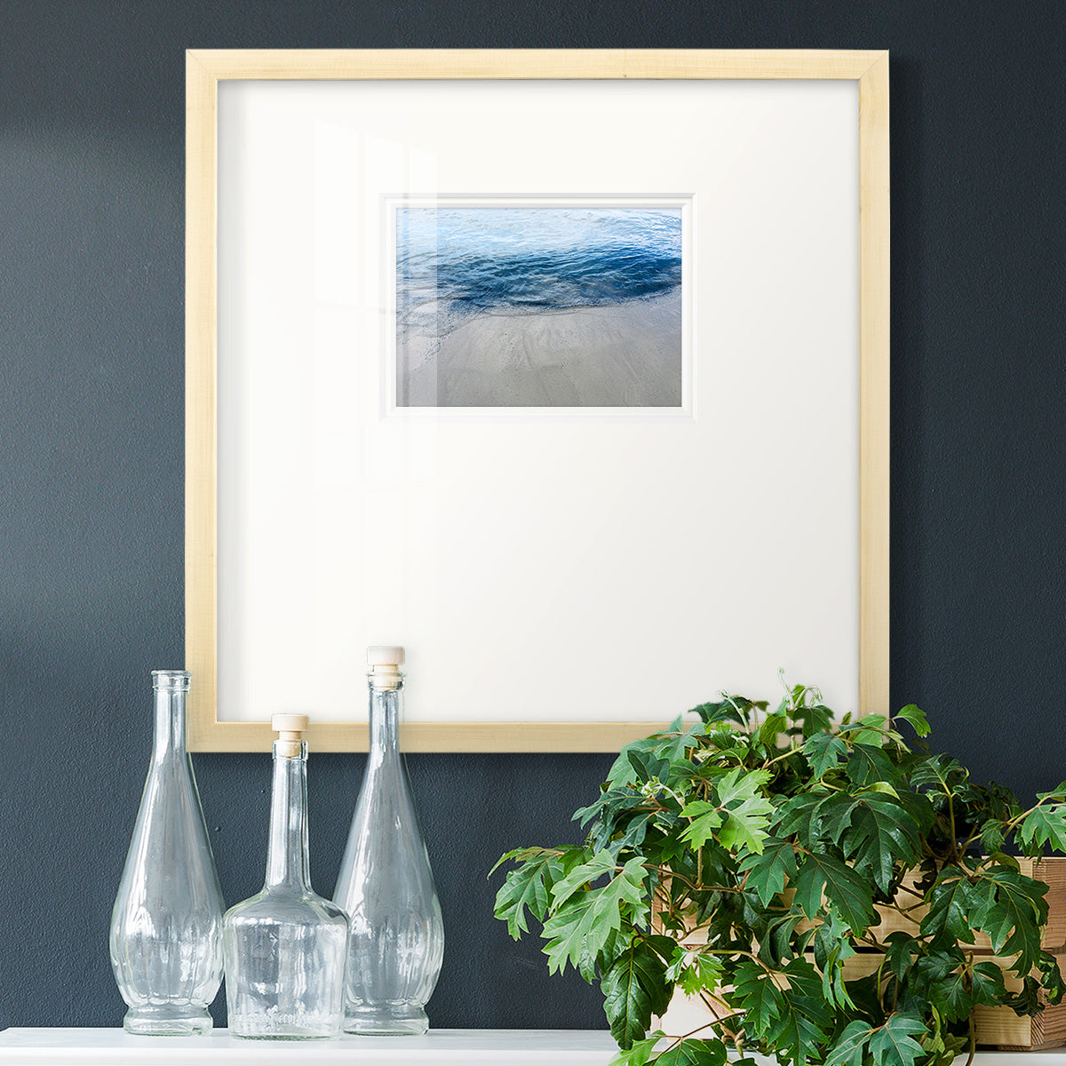 Aegean Blue Water Premium Framed Print Double Matboard