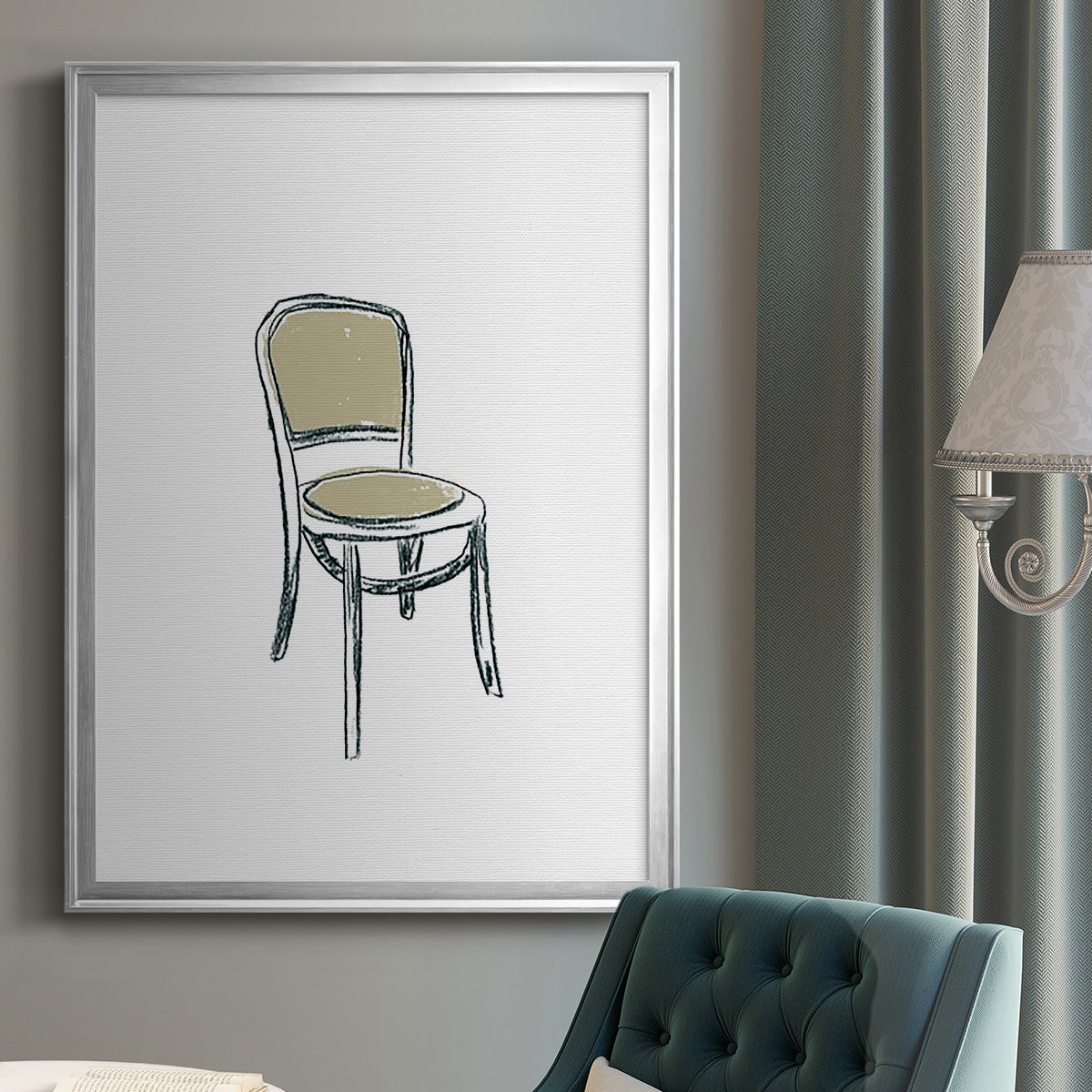 Take a Seat XI - Modern Framed Canvas Print