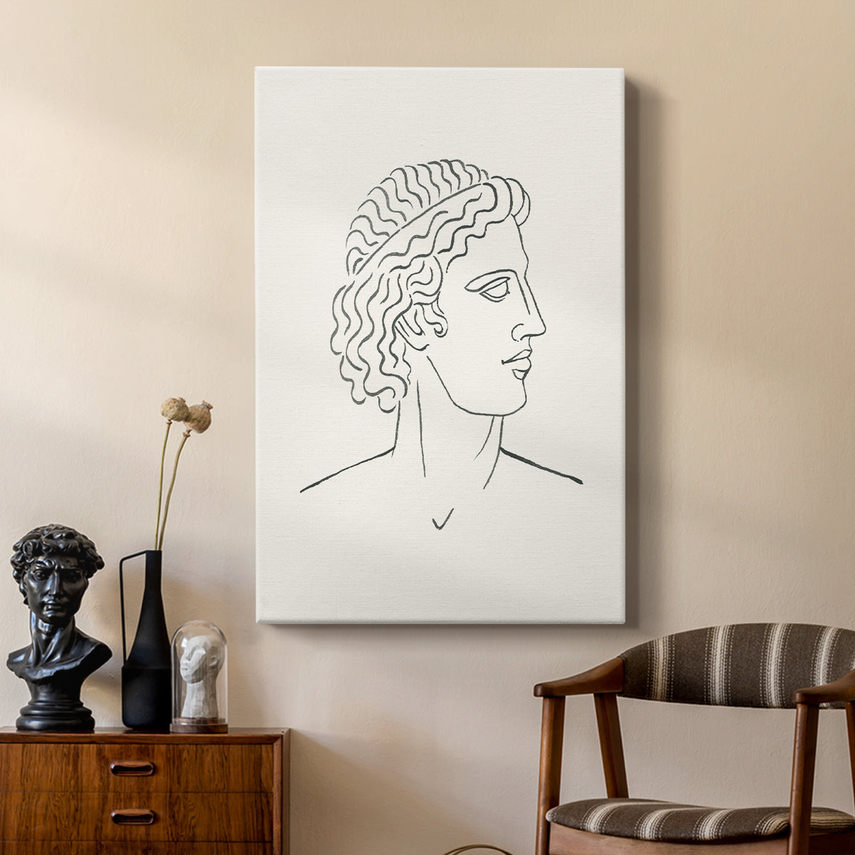 Greek Busts I - Canvas Art Print