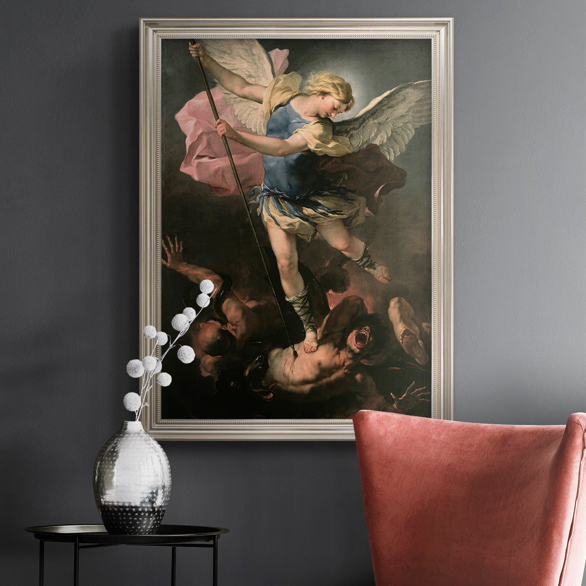 St. Michael - Ornate Framed Canvas Print