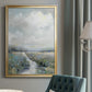 Peninsula Path - Modern Framed Canvas Print