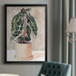 Potted Houseplant I - Modern Framed Canvas Print