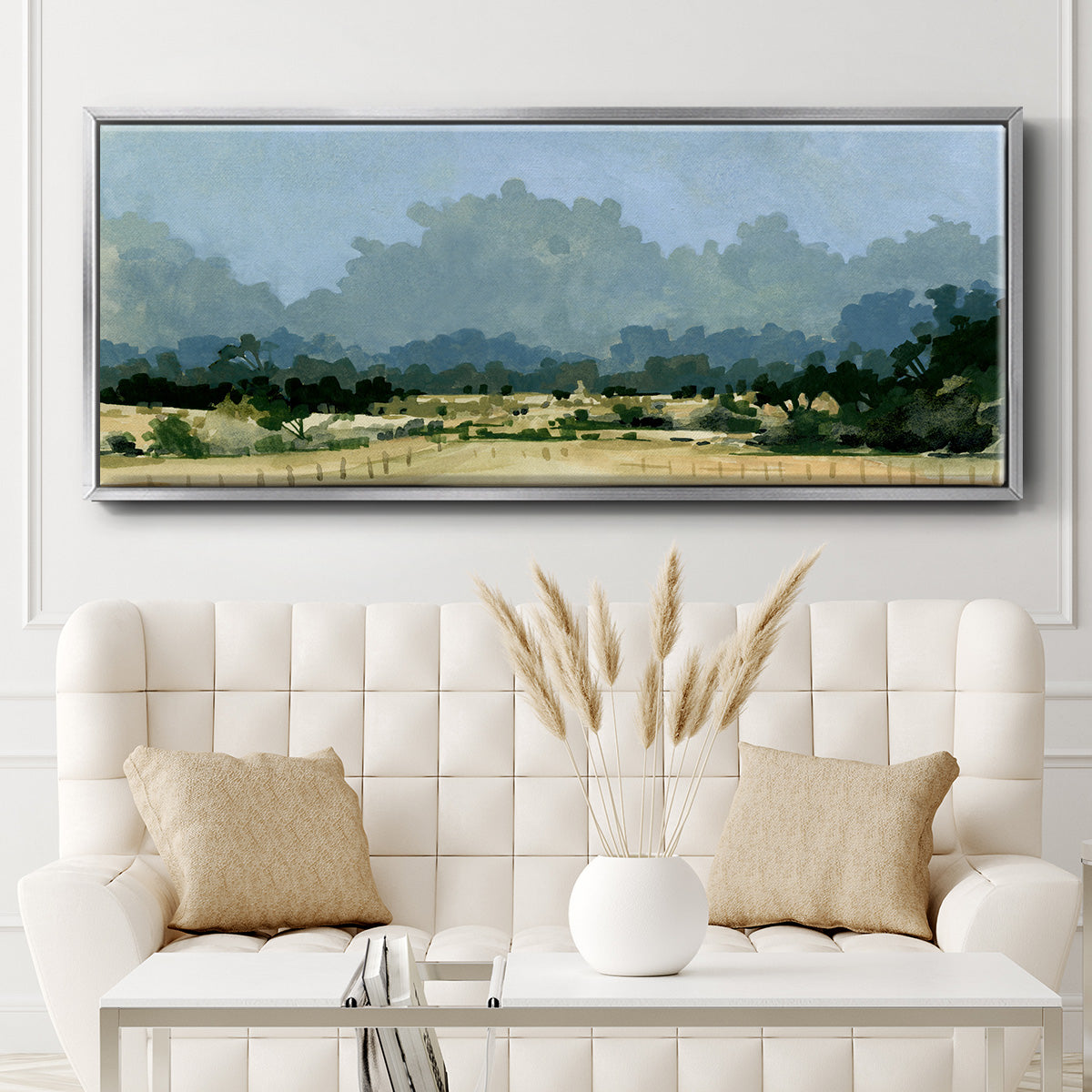 Wild Farmland I - Floater Framed Canvas Print