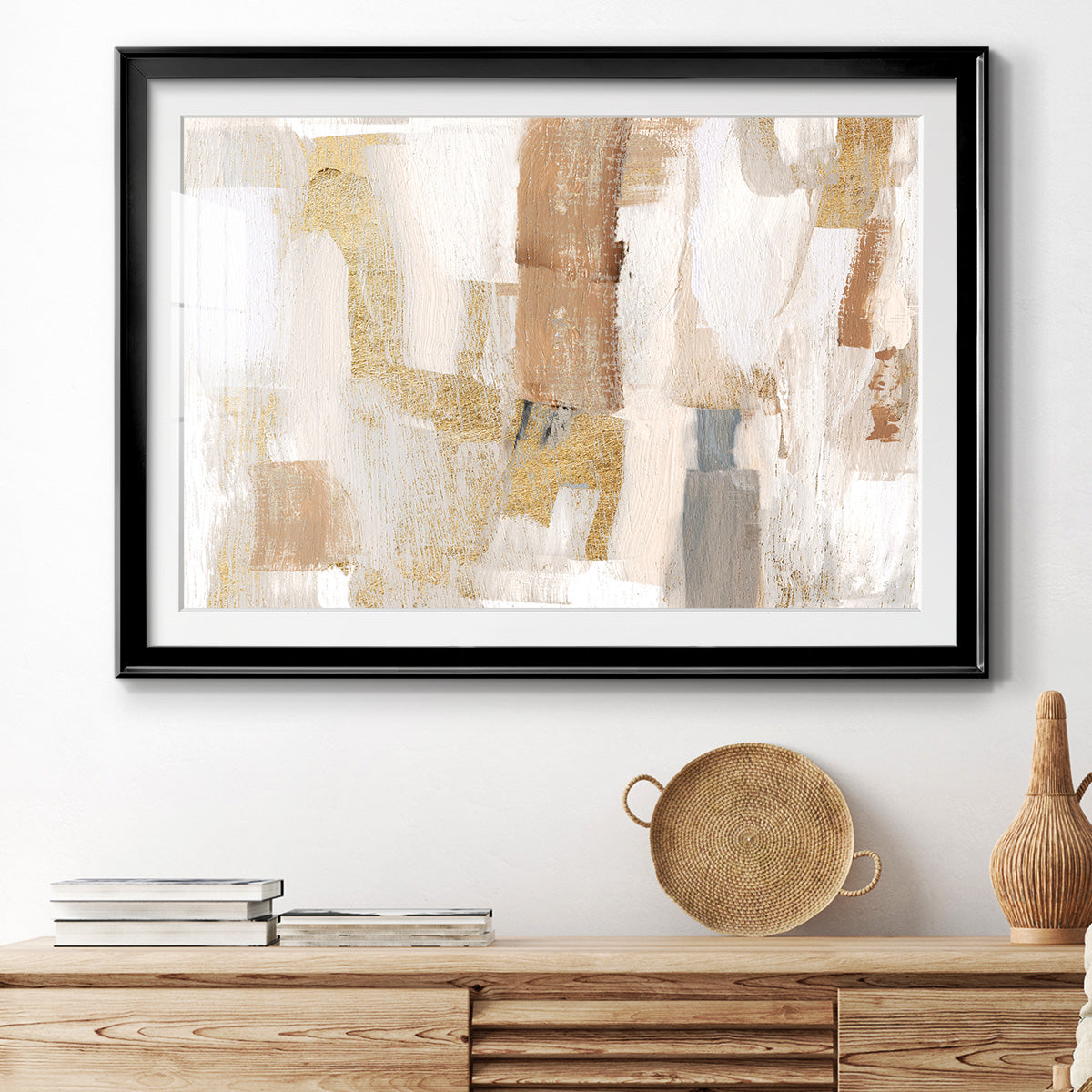 Gold Quartz I Premium Framed Print - Ready to Hang