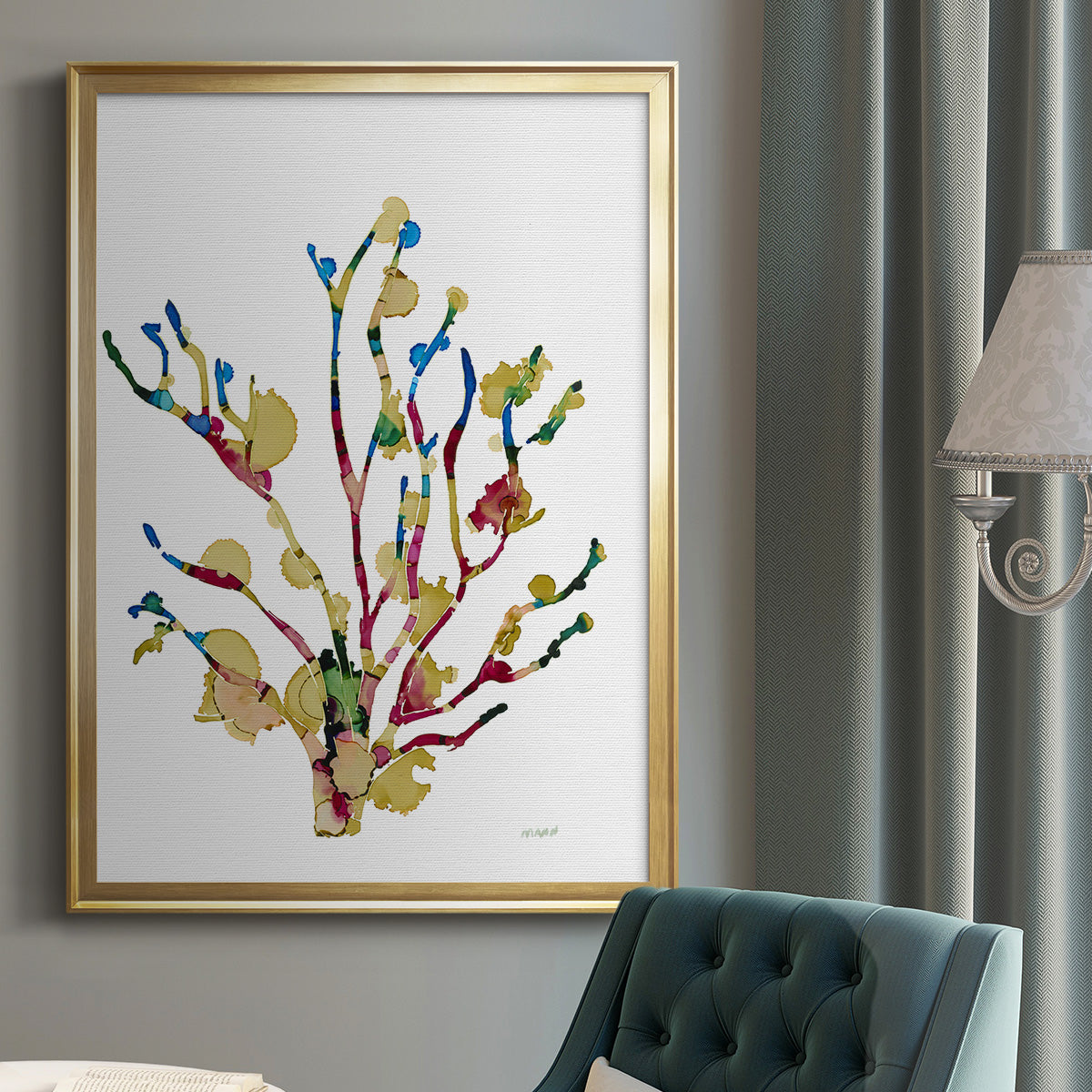 Sea Coral III - Modern Framed Canvas Print