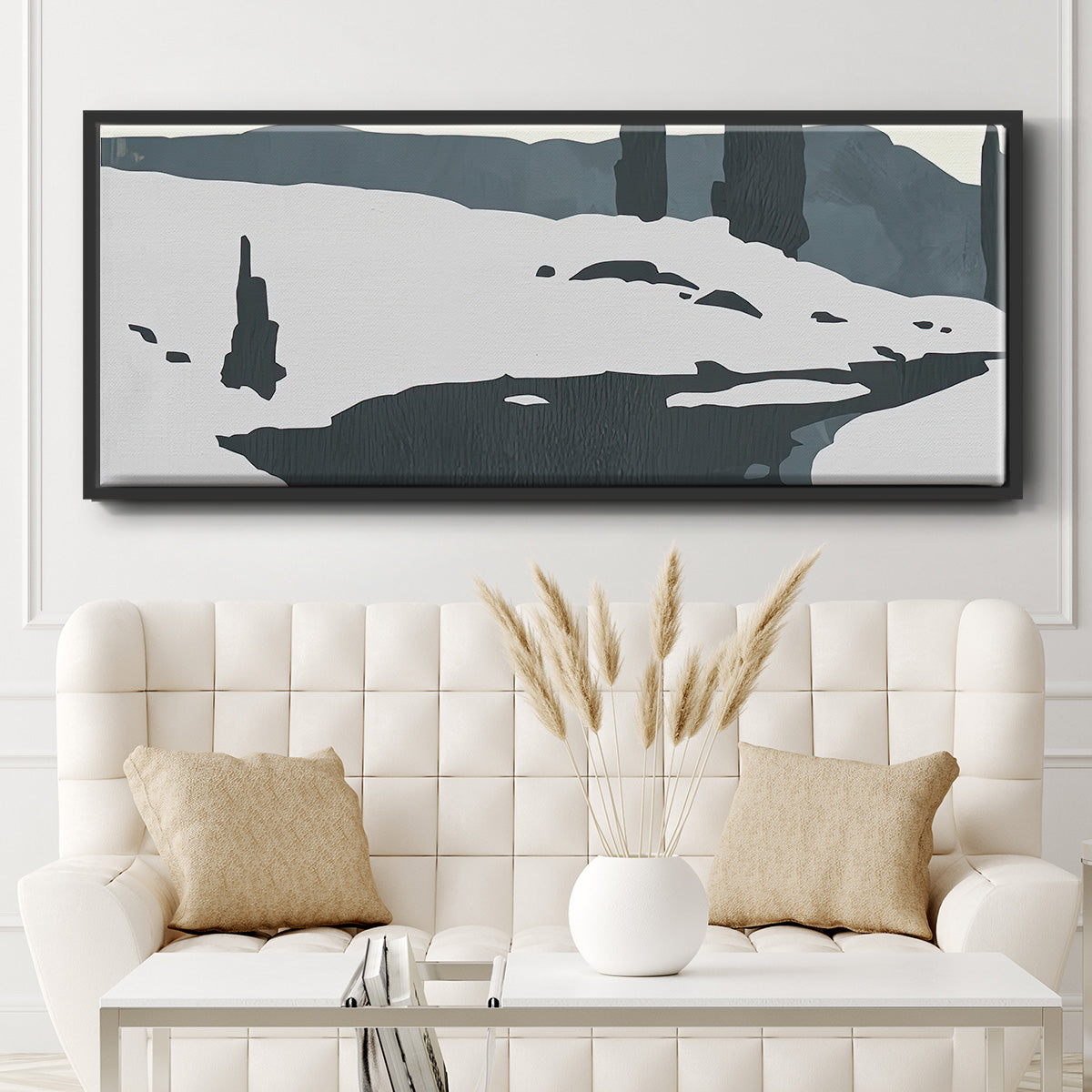 Cutter Island II - Floater Framed Canvas Print