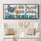 The Road Less - Floater Framed Canvas Print