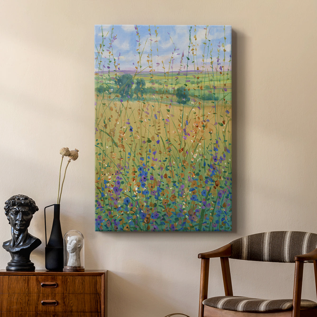 Wildflower Path I - Canvas Art Print