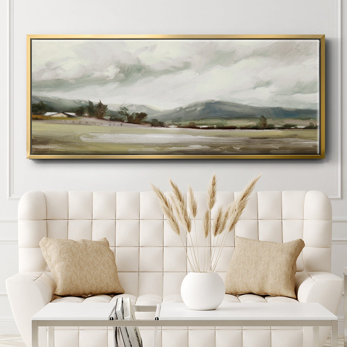 Big Sky Valley - Floater Framed Canvas Print