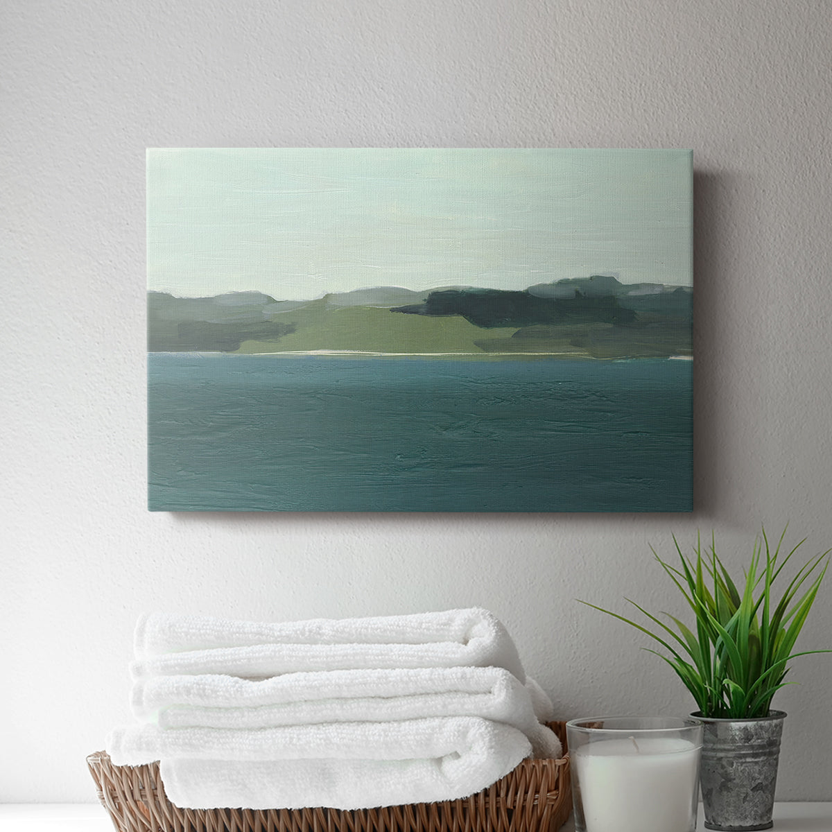 Calming Lake View I - Canvas Art Print