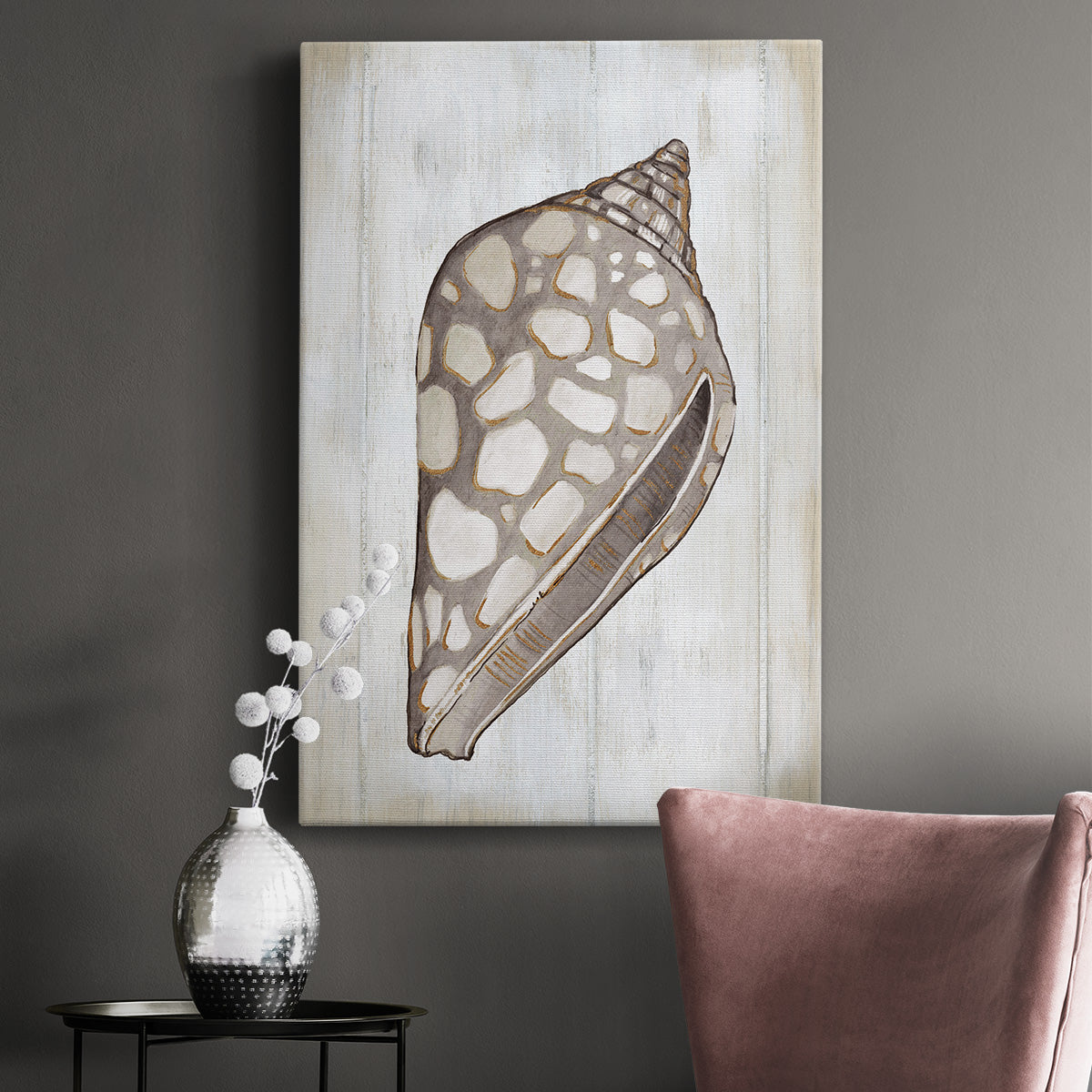 Ocean Cone I Premium Gallery Wrapped Canvas - Ready to Hang