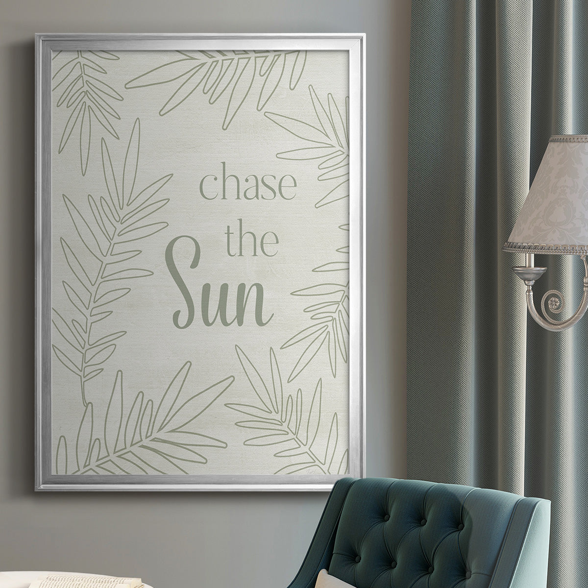 Chase the Sun - Modern Framed Canvas Print