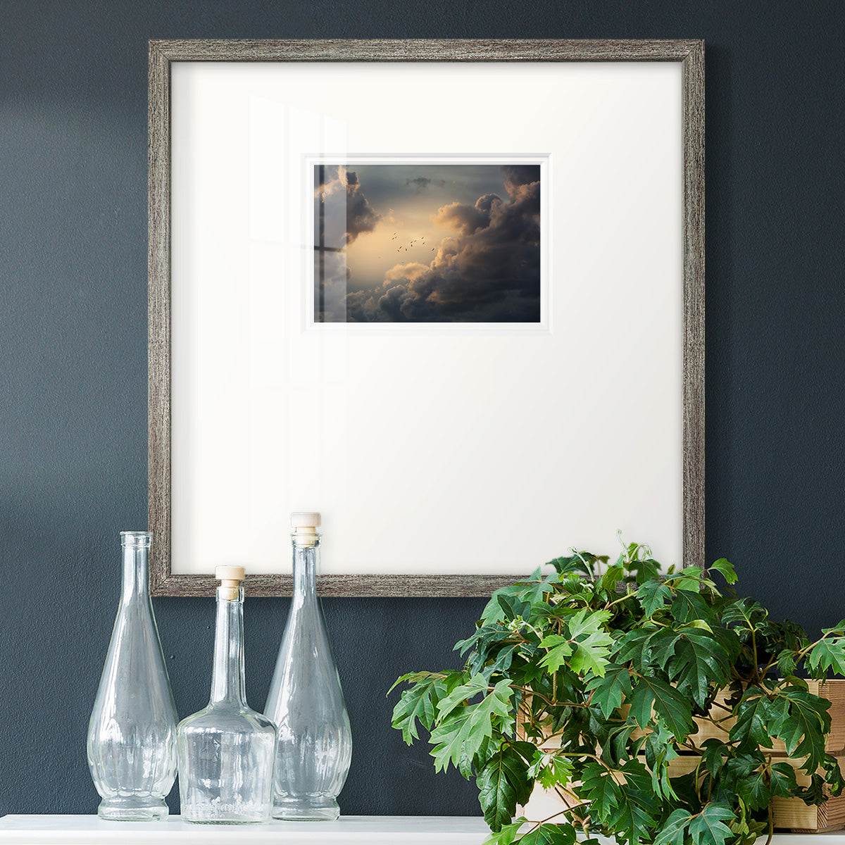 Soaring High Above Premium Framed Print Double Matboard