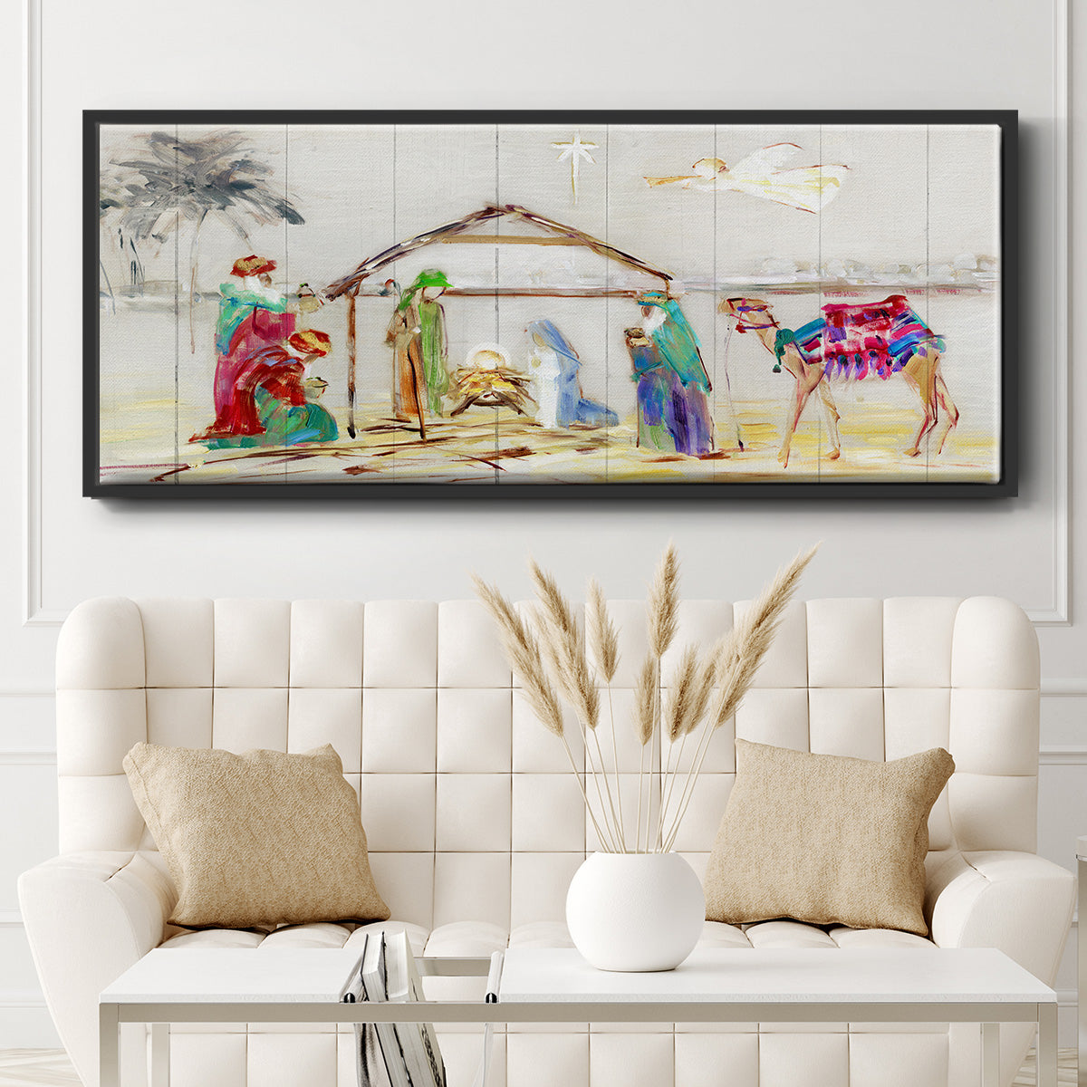 Nativity - Floater Framed Canvas Print