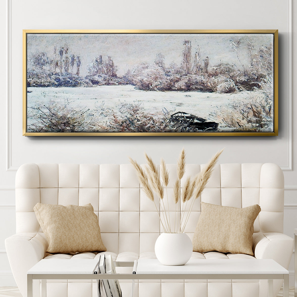 The Frost, 1880 - Floater Framed Canvas Print