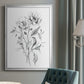 Wild Roses Sketch - Modern Framed Canvas Print