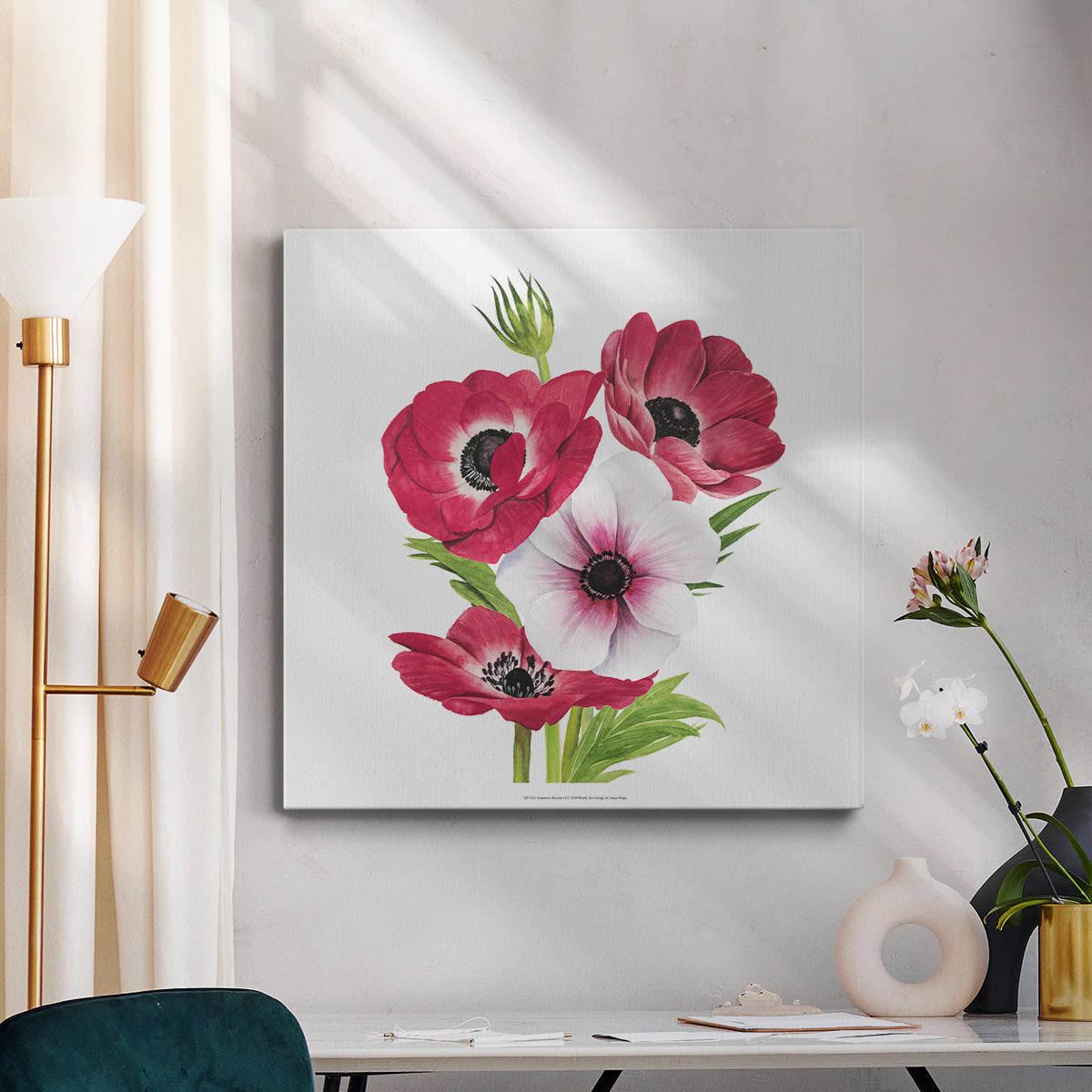 Anemone Blooms II - Canvas Art Print