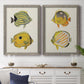 Yellow & Grey Fish III - Premium Framed Canvas 2 Piece Set - Ready to Hang