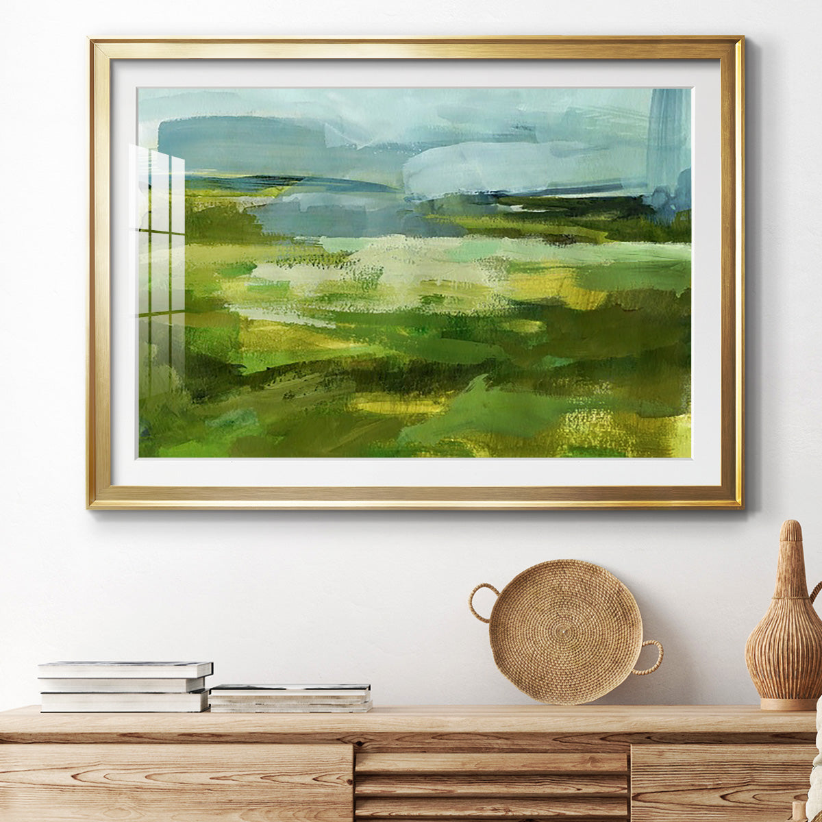 Emerald View I Premium Framed Print - Ready to Hang