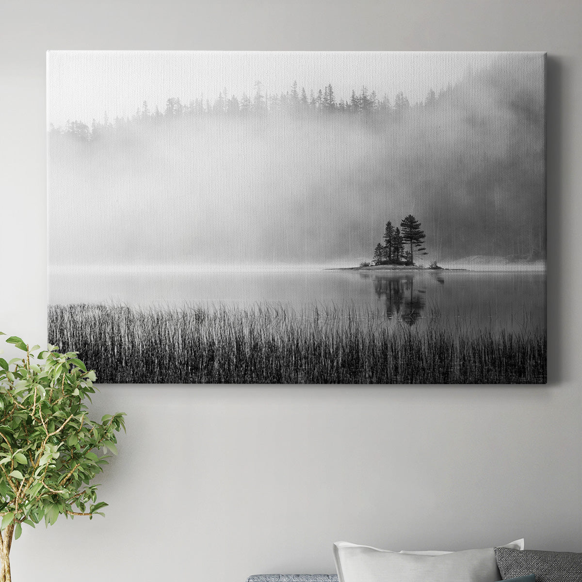 Island Fog Premium Gallery Wrapped Canvas - Ready to Hang