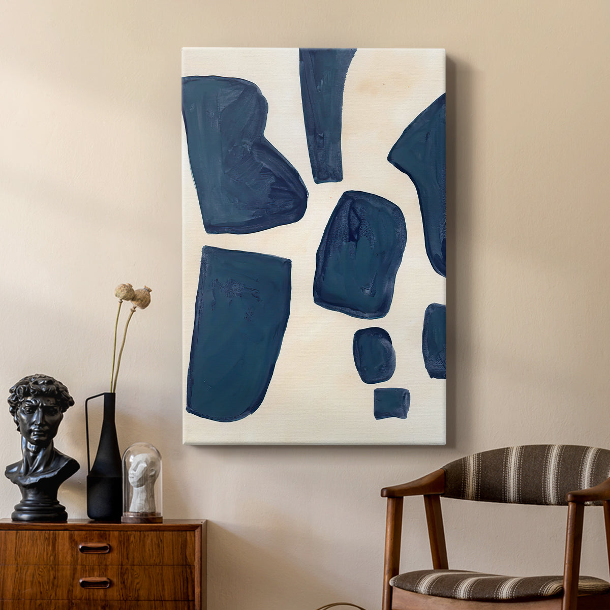 Blue Pieces I - Canvas Art Print