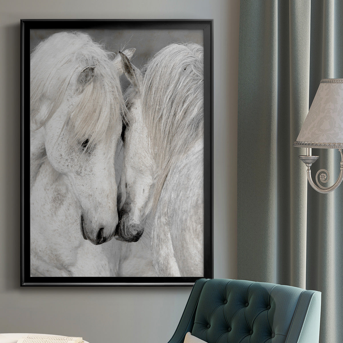 Affection II - Modern Framed Canvas Print