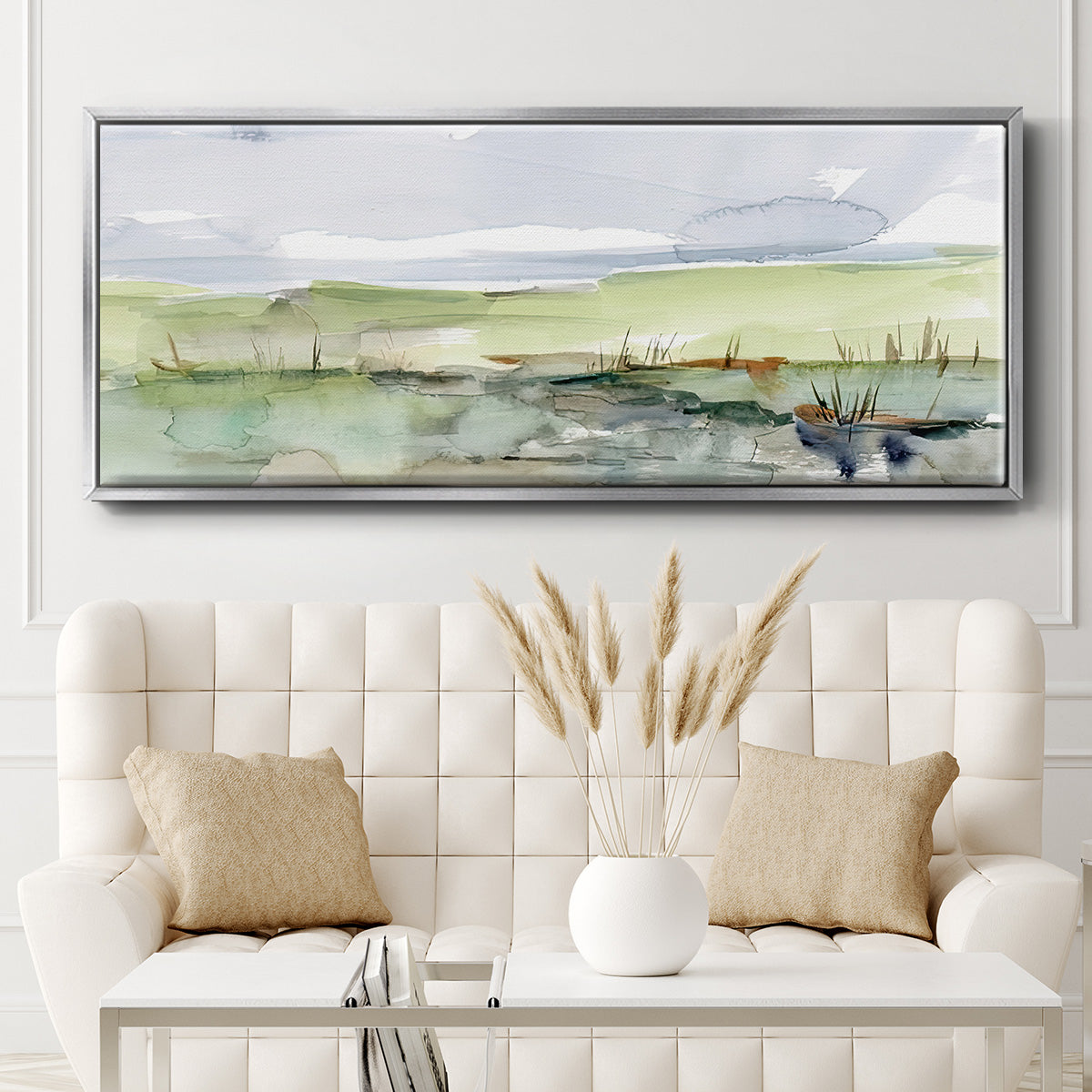 Pastel Inlet II - Floater Framed Canvas Print