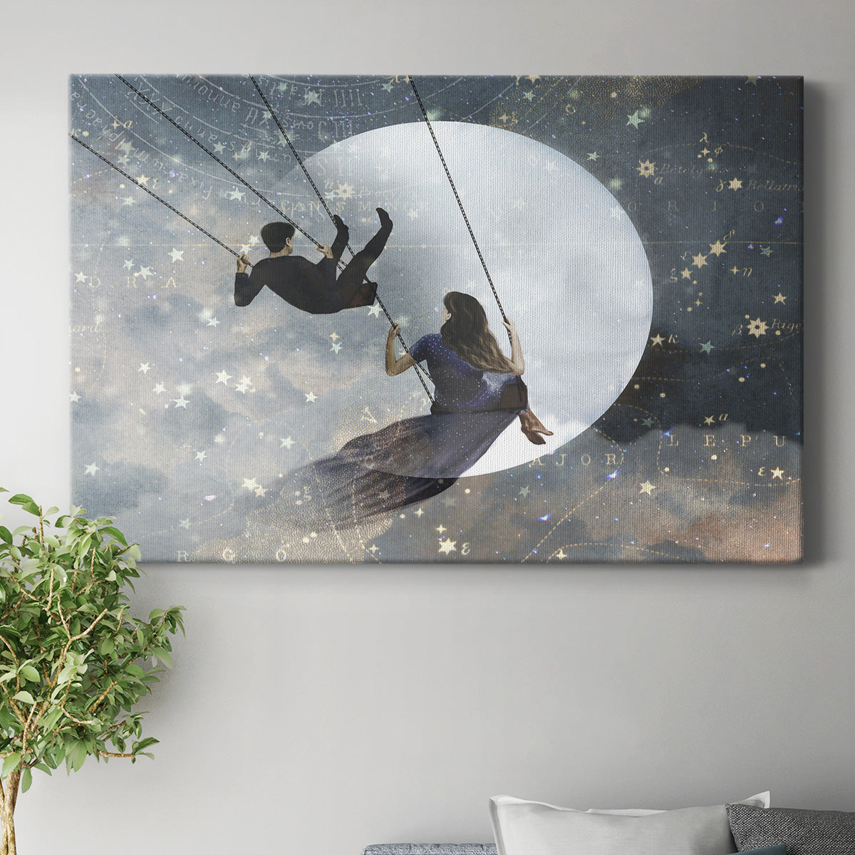 Celestial Love II Premium Gallery Wrapped Canvas - Ready to Hang