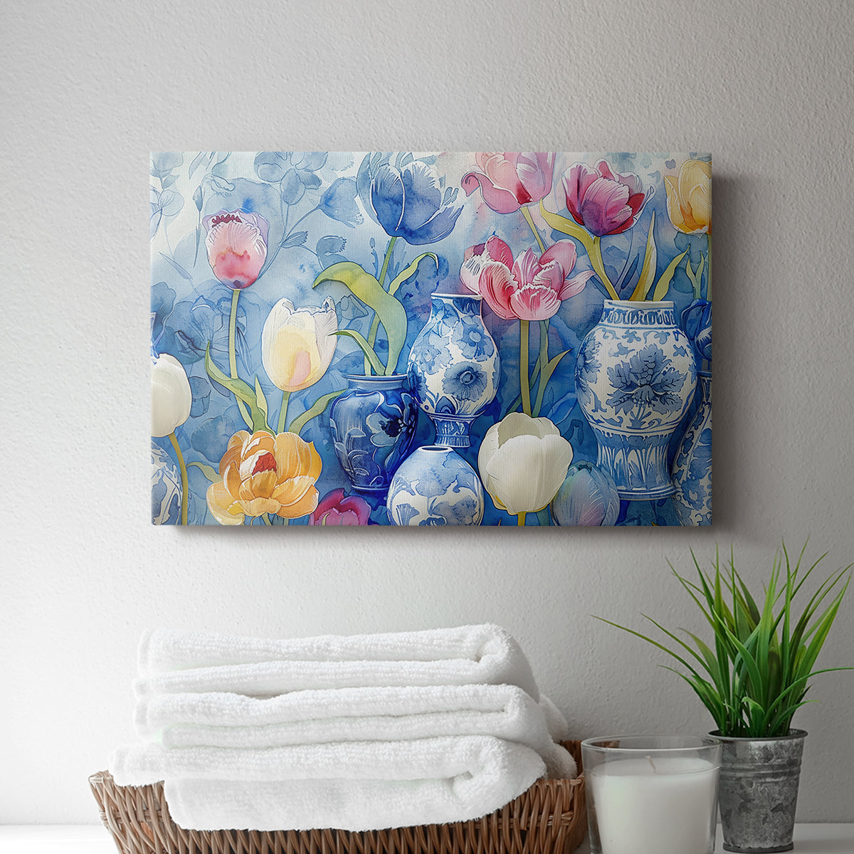 Floral Watercolor VII - Canvas Art Print