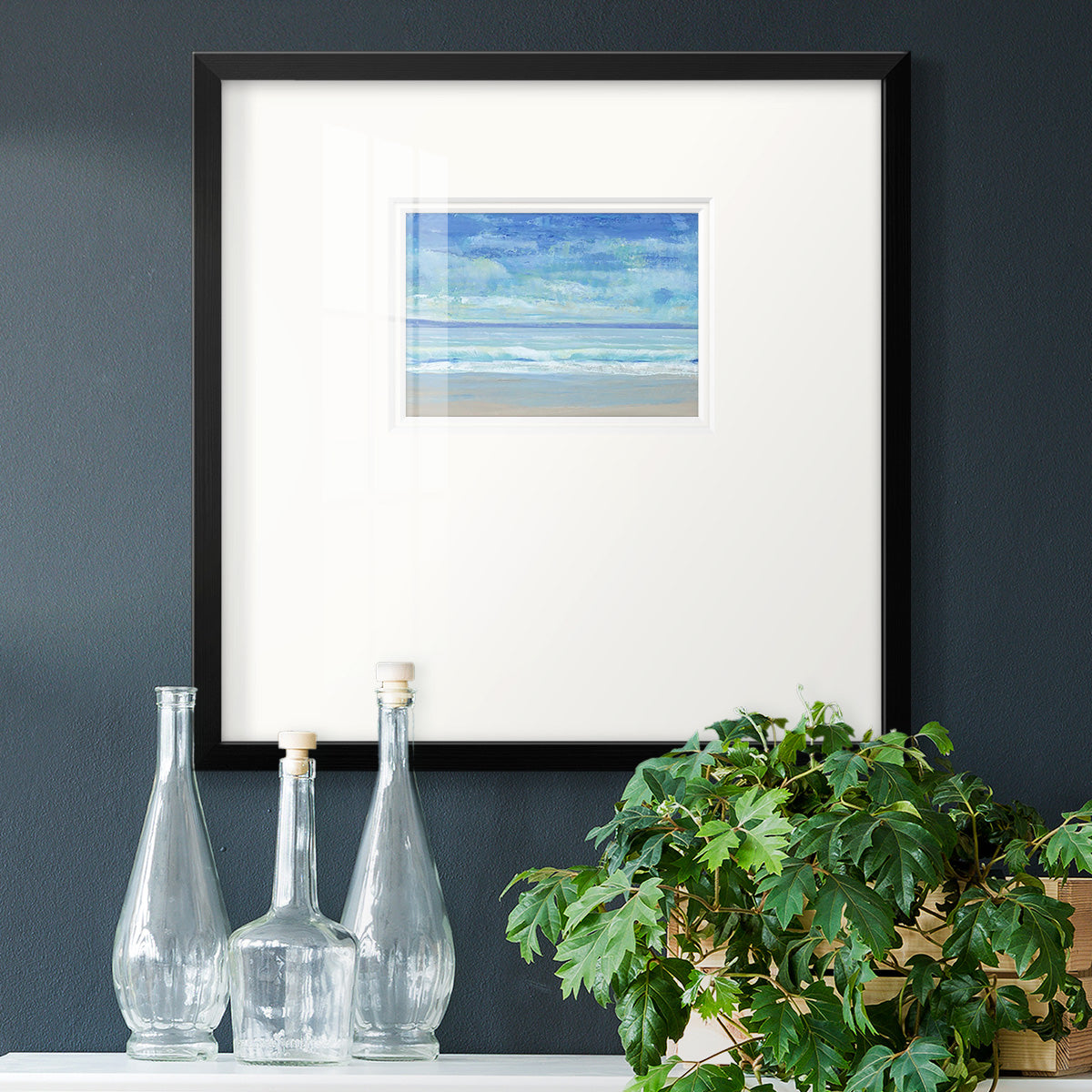 Rolling Surf II Premium Framed Print Double Matboard