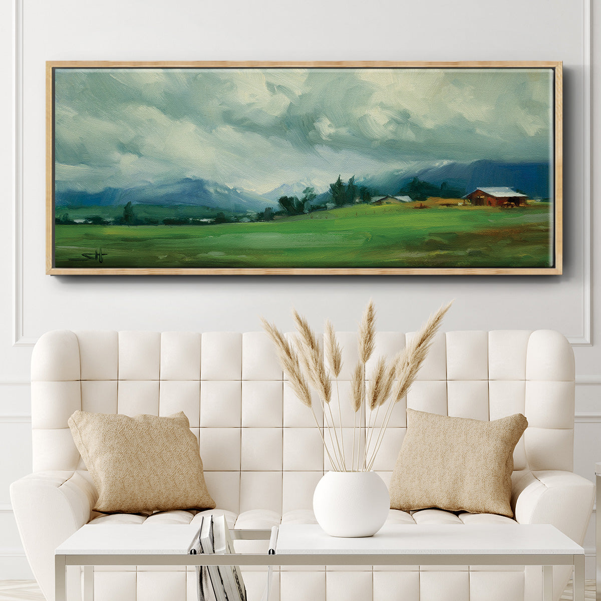 Wallowa Valley - Floater Framed Canvas Print