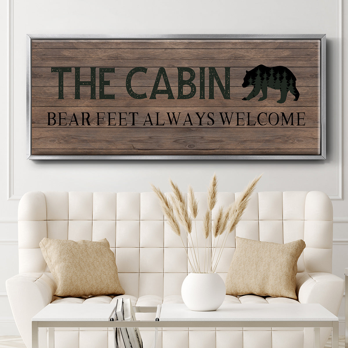 Bear Feet - Floater Framed Canvas Print