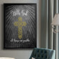 With God Gold - Modern Framed Canvas Print