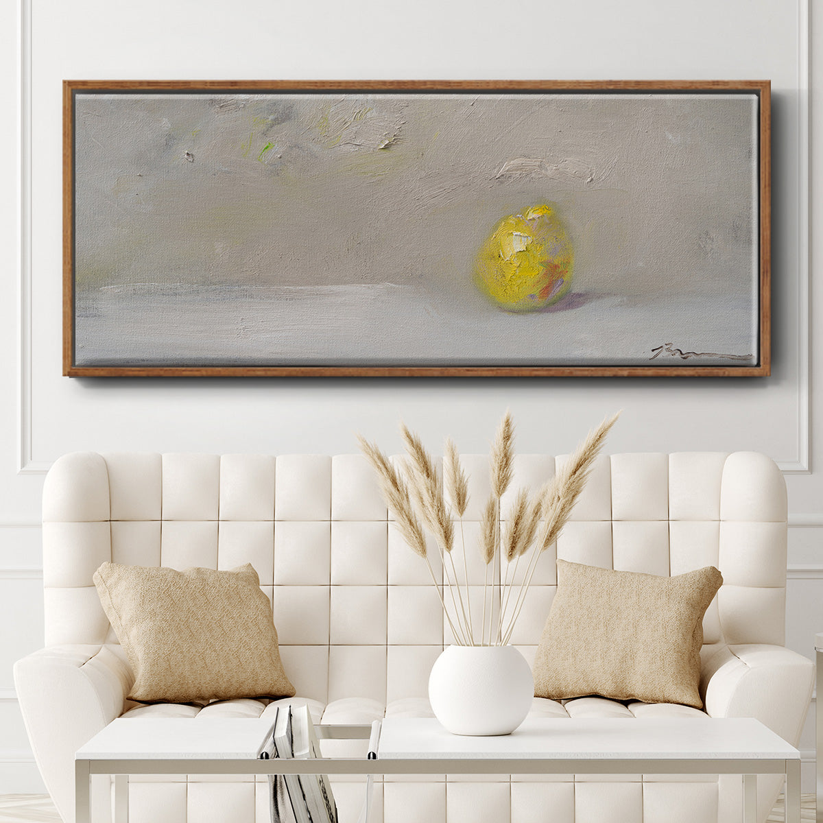 Lemon-Lime - Floater Framed Canvas Print