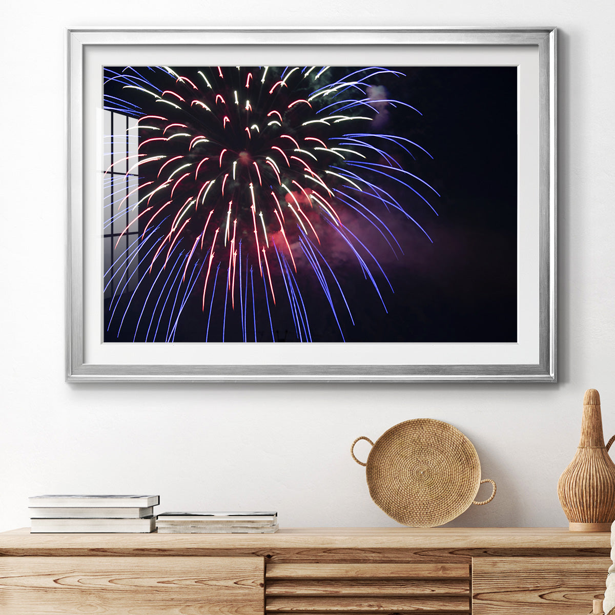 Sky Flower - Modern Framed Art Print