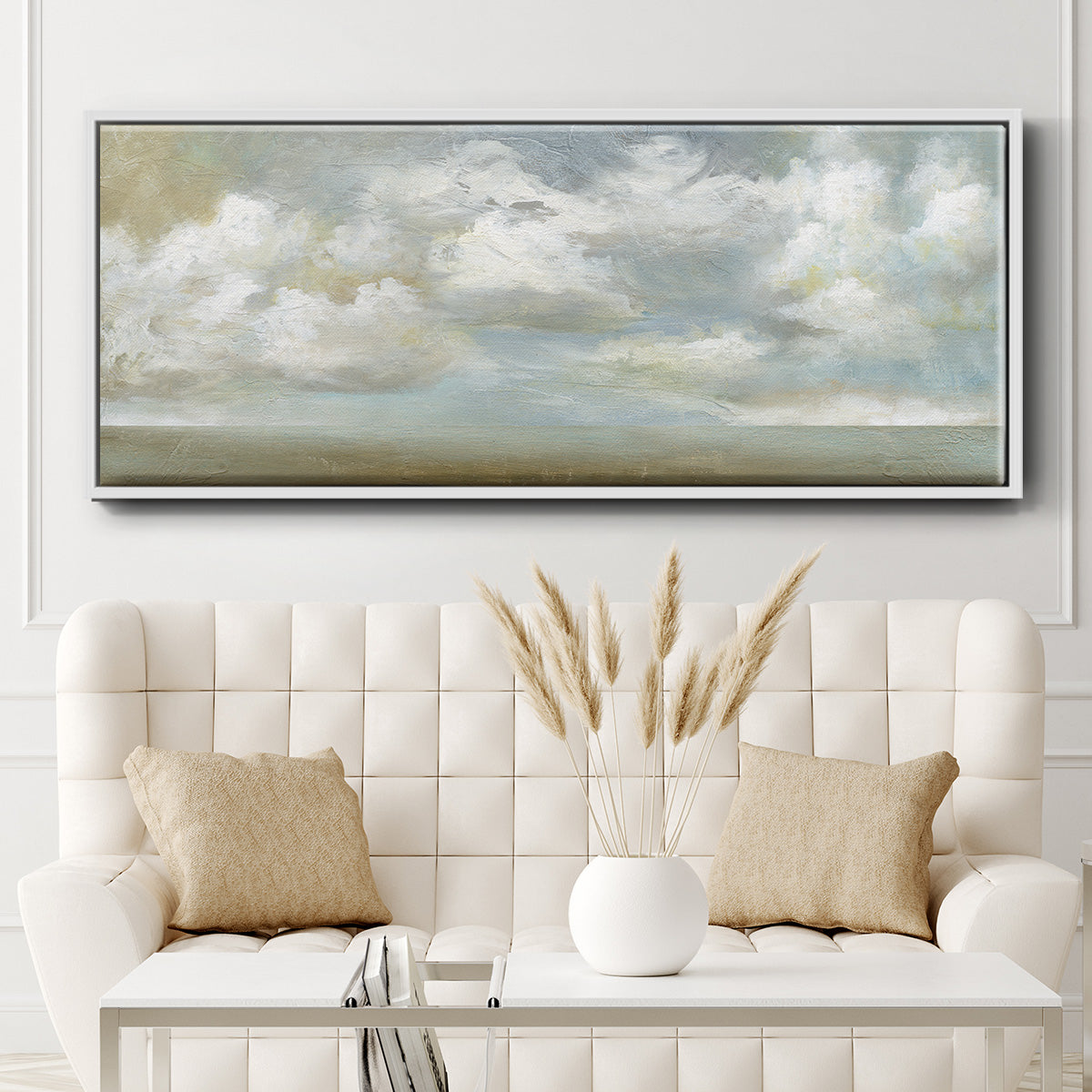 Cloudscape Vista III - Floater Framed Canvas Print