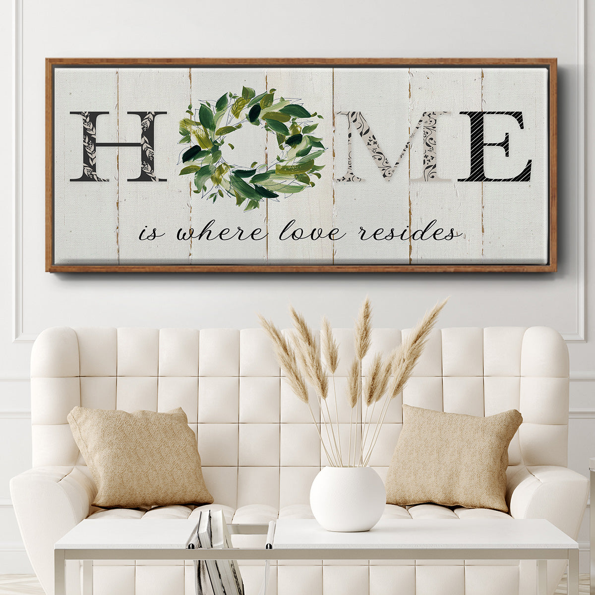 Love Resides - Floater Framed Canvas Print