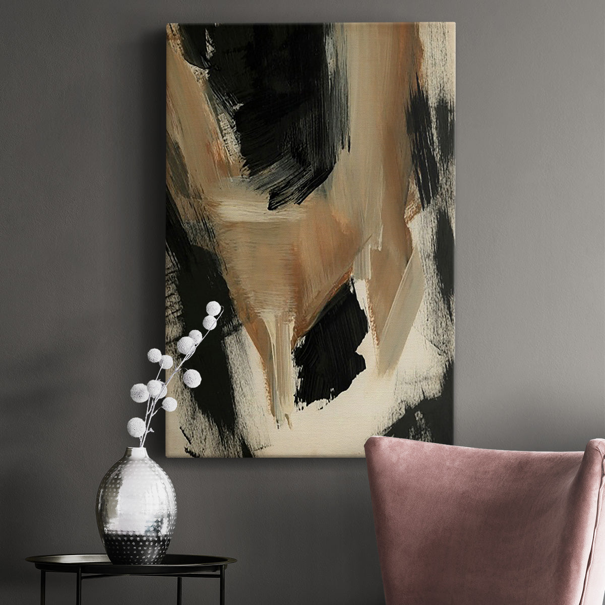 Baked Paintstrokes II Premium Gallery Wrapped Canvas - Ready to Hang