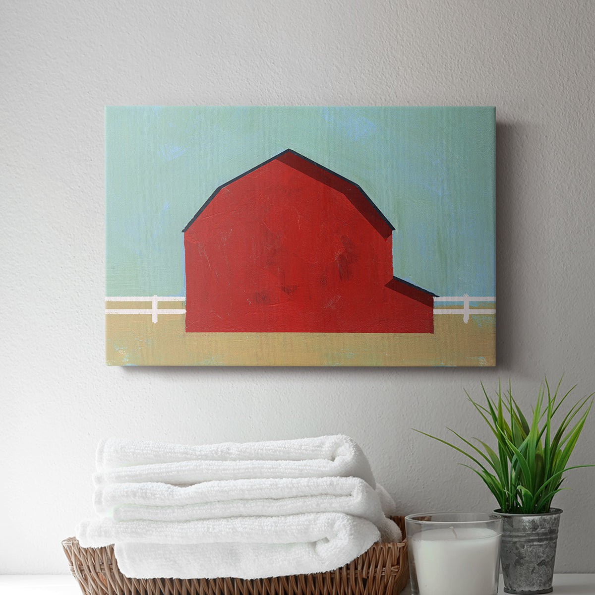 Big Red One I - Canvas Art Print