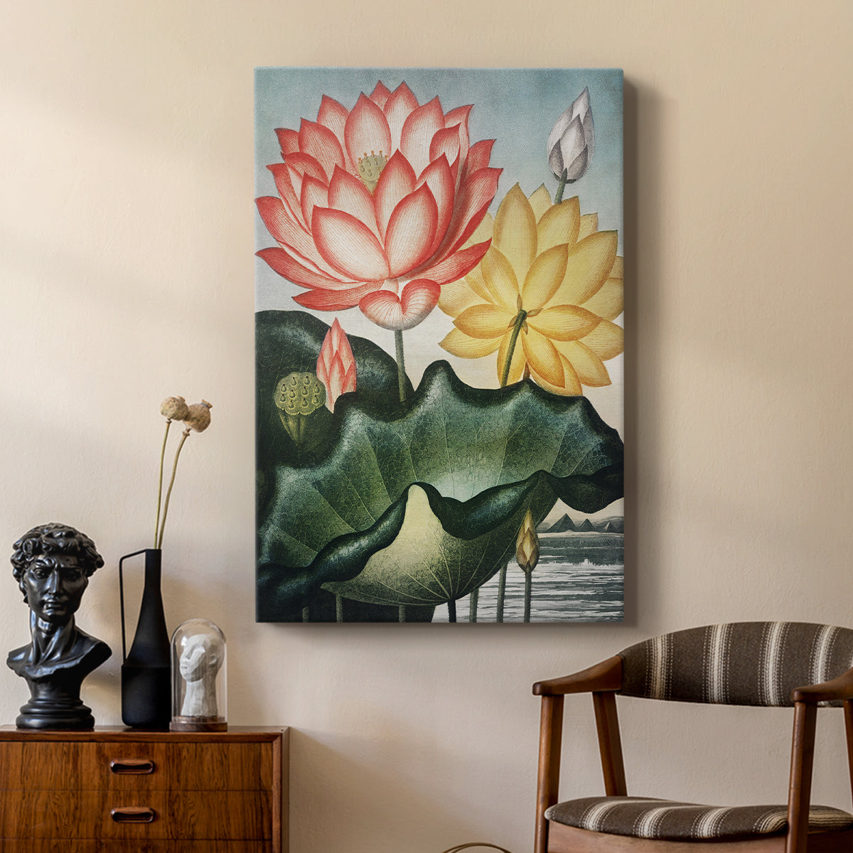 Temple of Flora V - Canvas Art Print