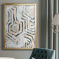 Sand Glyphs I - Modern Framed Canvas Print