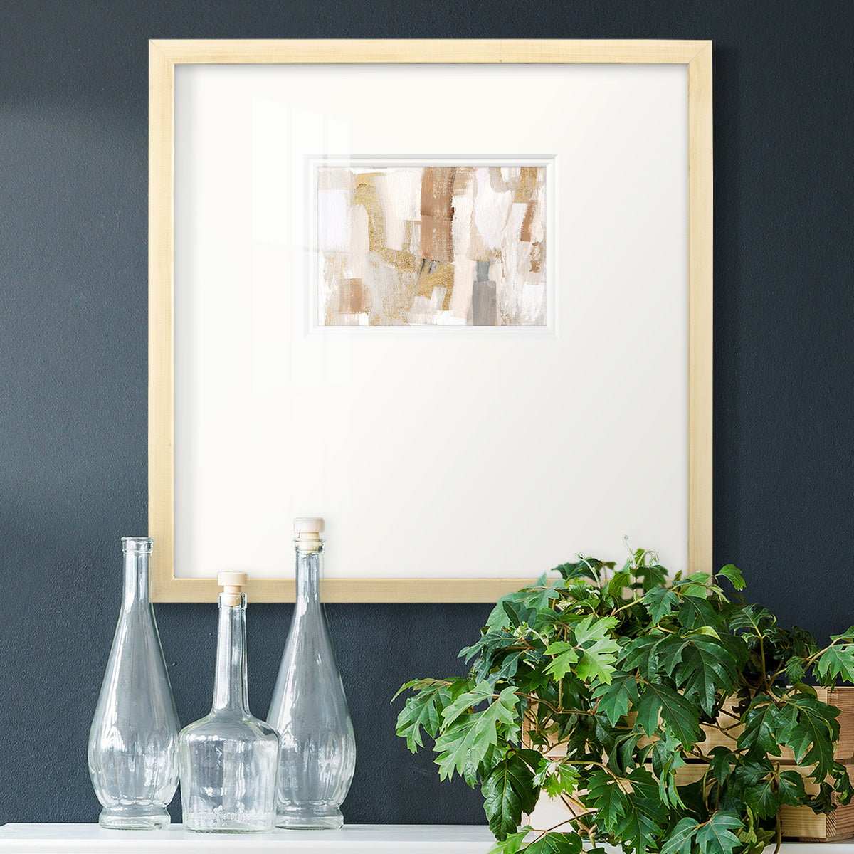 Gold Quartz I Premium Framed Print Double Matboard