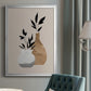 Simple Bud Vases I - Modern Framed Canvas Print