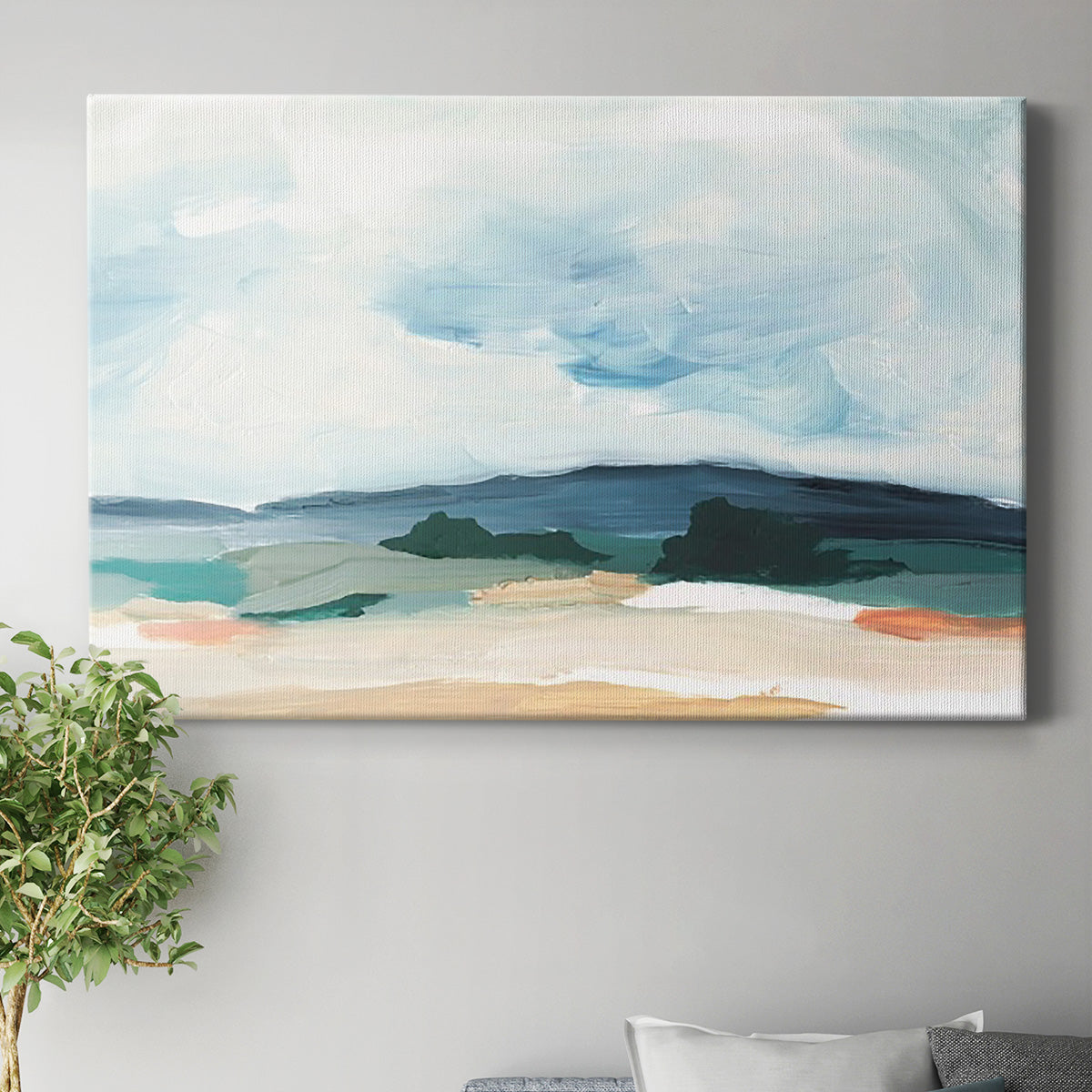 Pastel Vista II Premium Gallery Wrapped Canvas - Ready to Hang